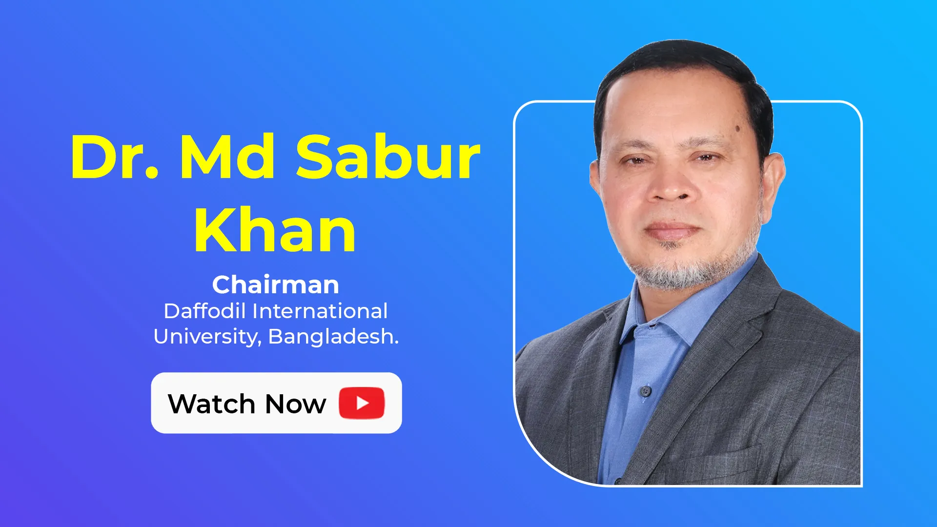 LEAP 2025 Nominee - Dr. Md. Sabur Khan